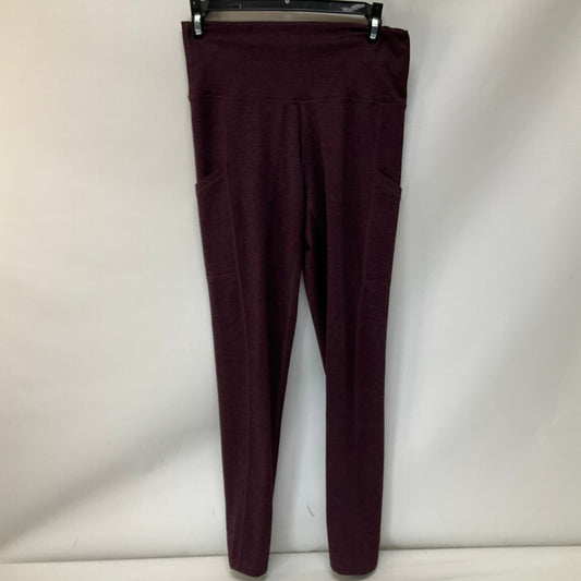 Athletic Leggings By Aerie In Maroon, Size: M