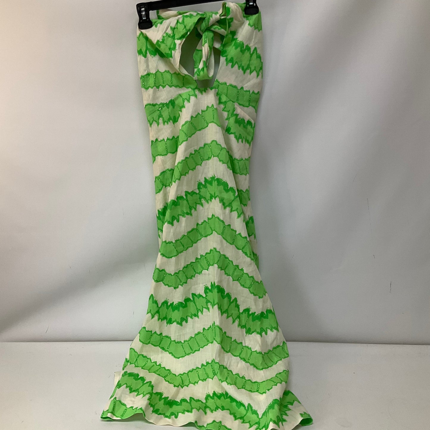 Dress Casual Midi By Rhode In Green & White, Size: 2