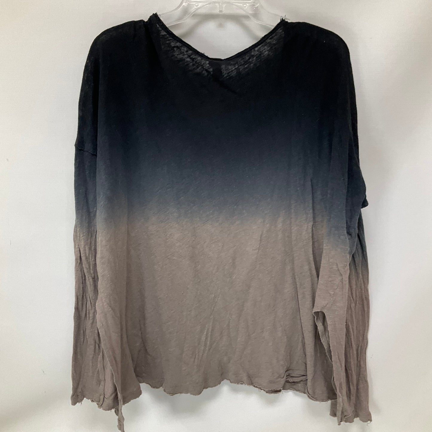 Top Long Sleeve By We The Free In Blue & Cream, Size: L