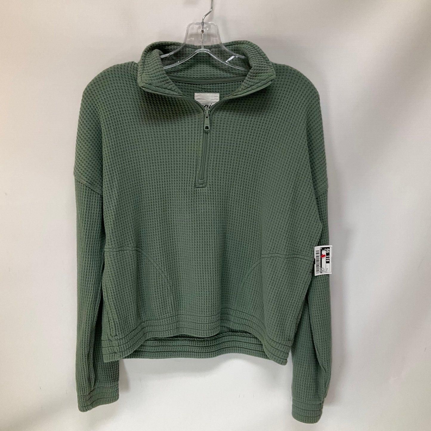 Top Long Sleeve By Aerie In Green, Size: S