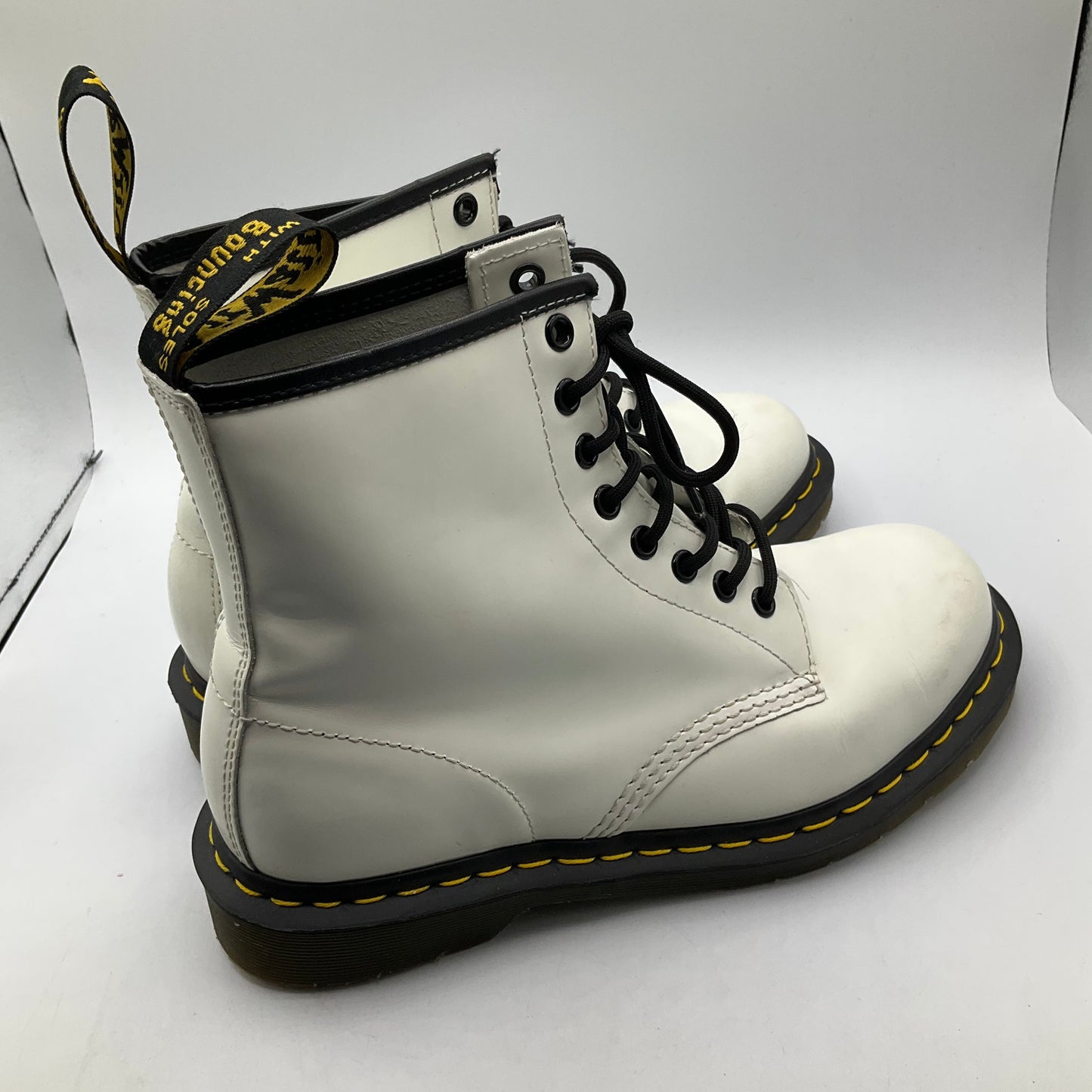 Boots Combat By Dr Martens In White, Size: 8