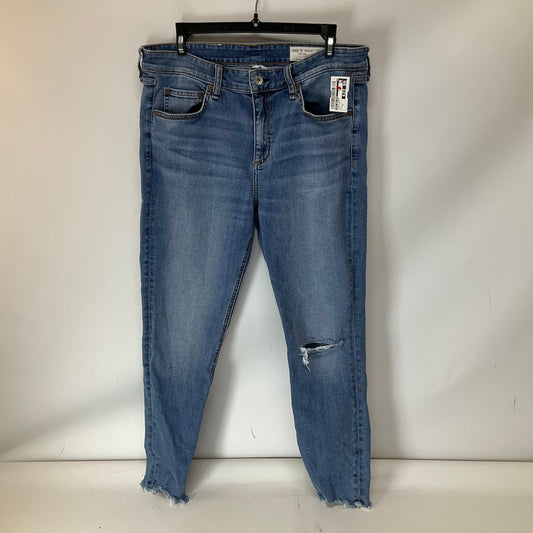 Jeans Skinny By Rag And Bone In Blue Denim, Size: 12