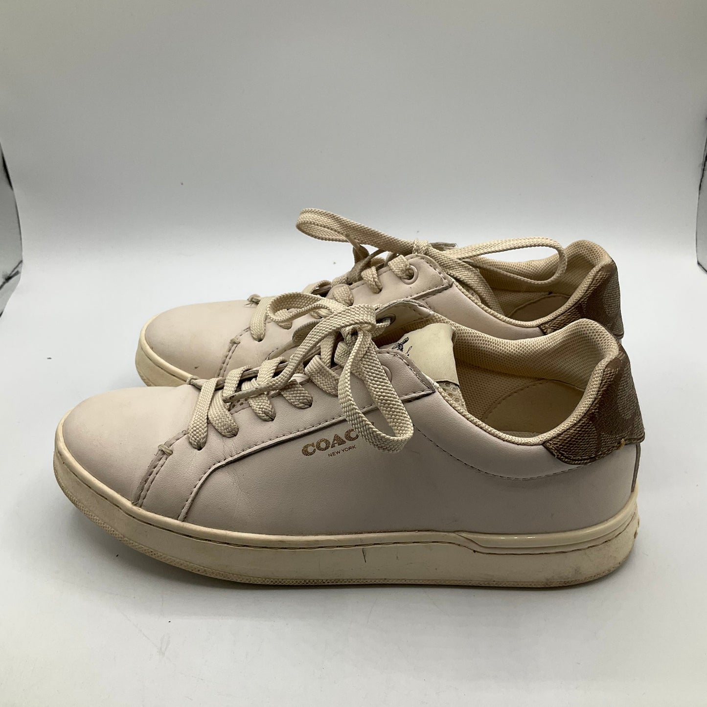 Shoes Designer By Coach In Cream, Size: 6