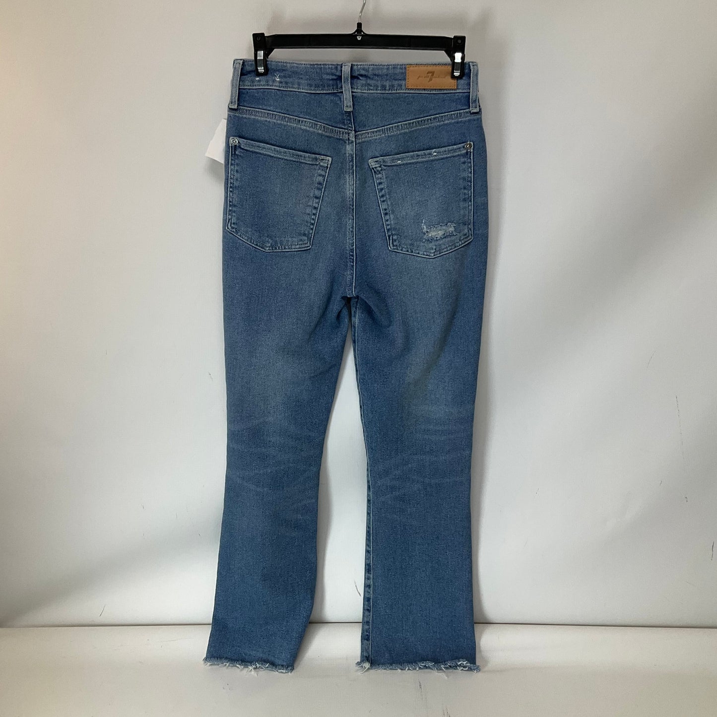 Jeans Straight By 7 For All Mankind In Blue Denim, Size: 2