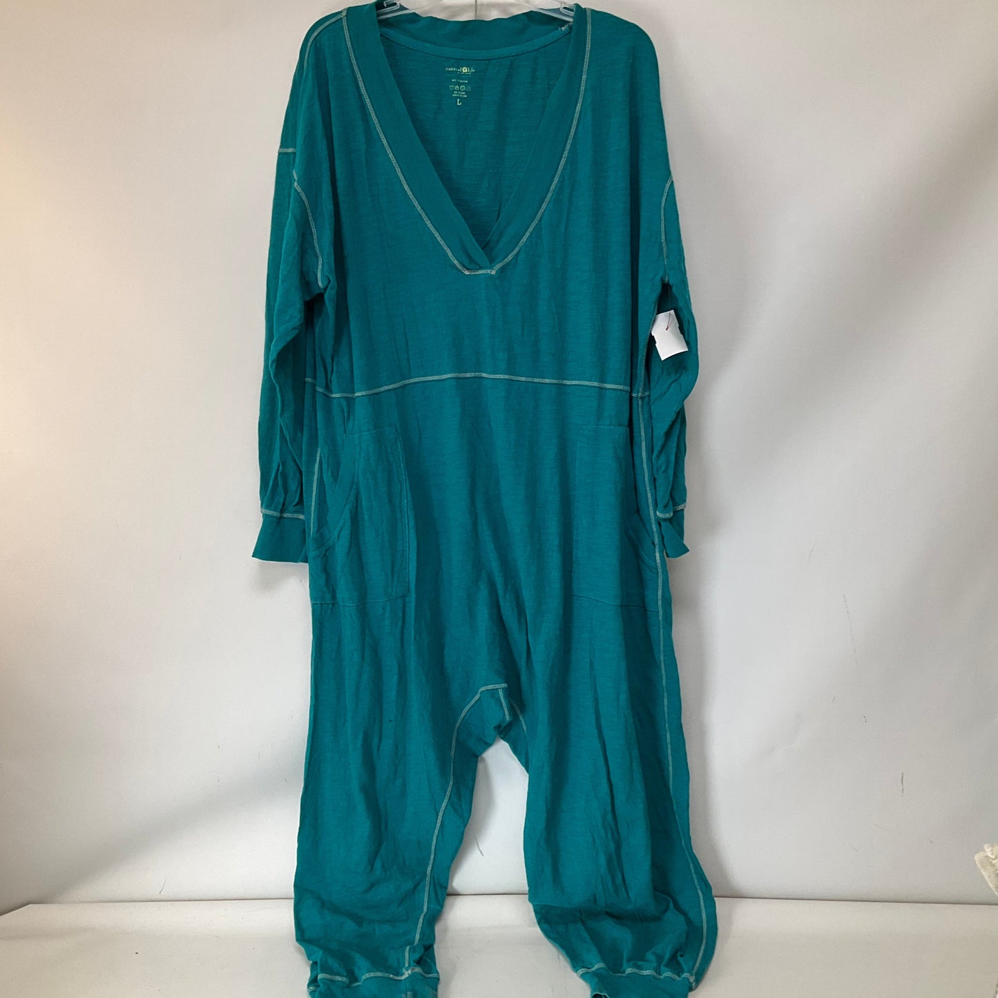 Jumpsuit By Natural Life In Aqua, Size: L