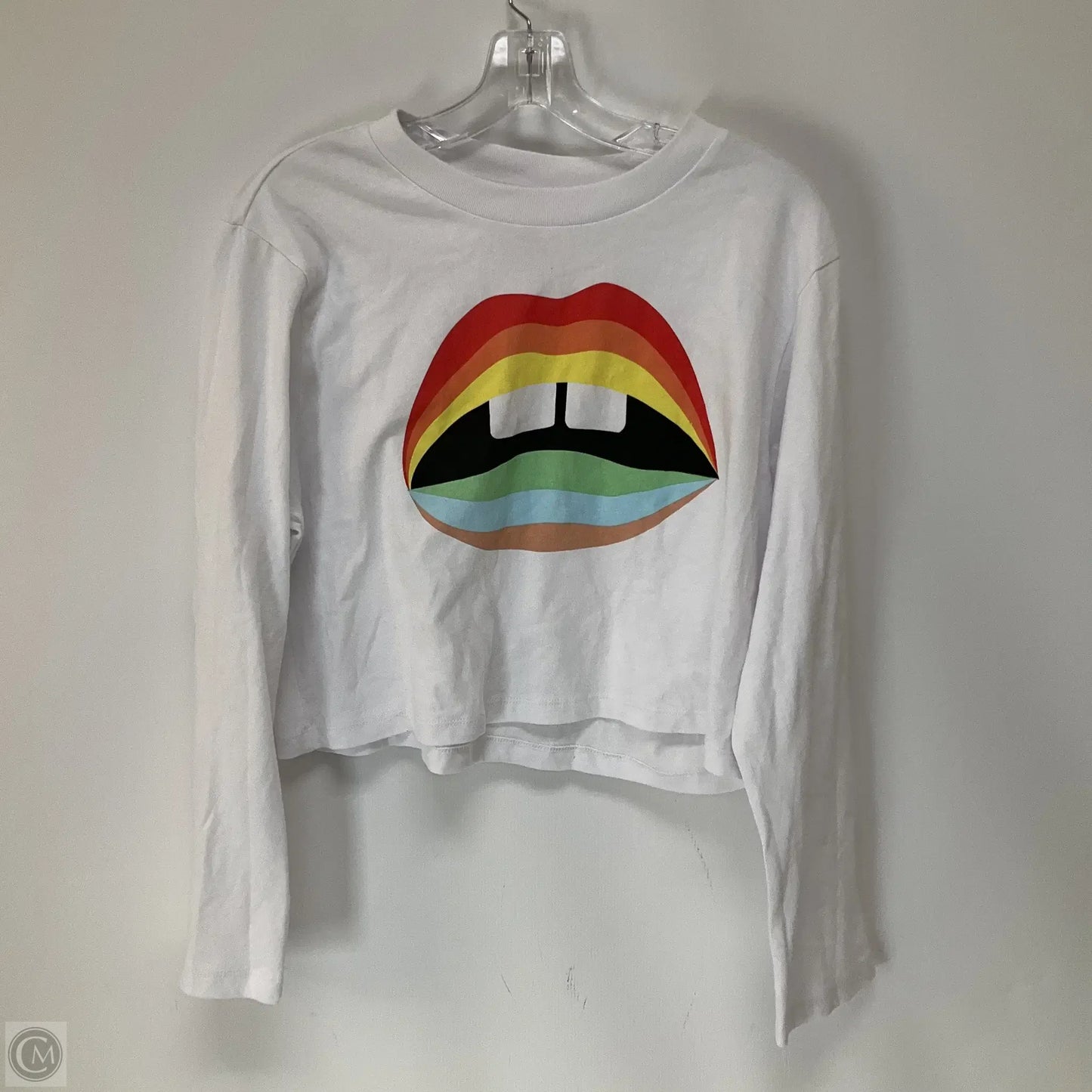 Top Long Sleeve By Chaser In Multi-colored, Size: S