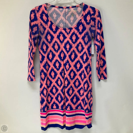 Dress Designer By Lilly Pulitzer In Blue & Pink, Size: Xxs