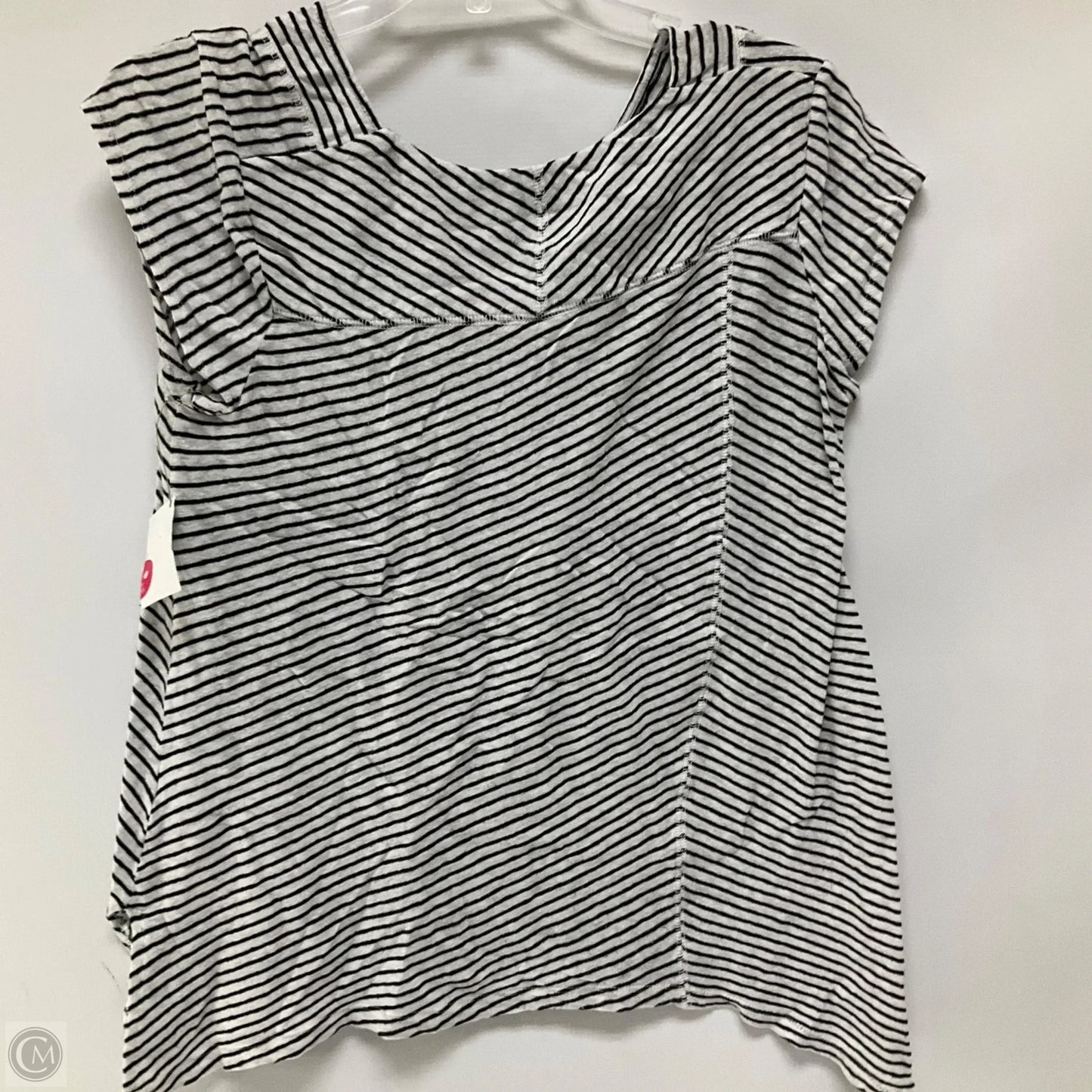 Top Short Sleeve By Anthropologie In Striped Pattern, Size: L