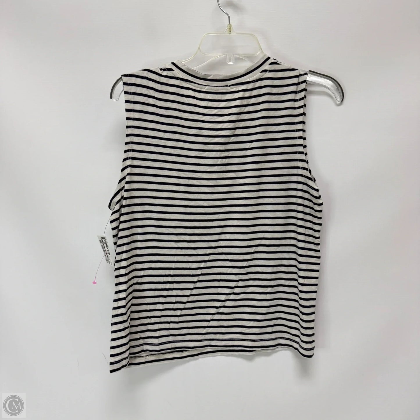 Top Sleeveless By Evereve In Striped Pattern, Size: M