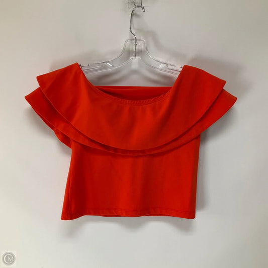 Top Short Sleeve By Cma In Orange, Size: L