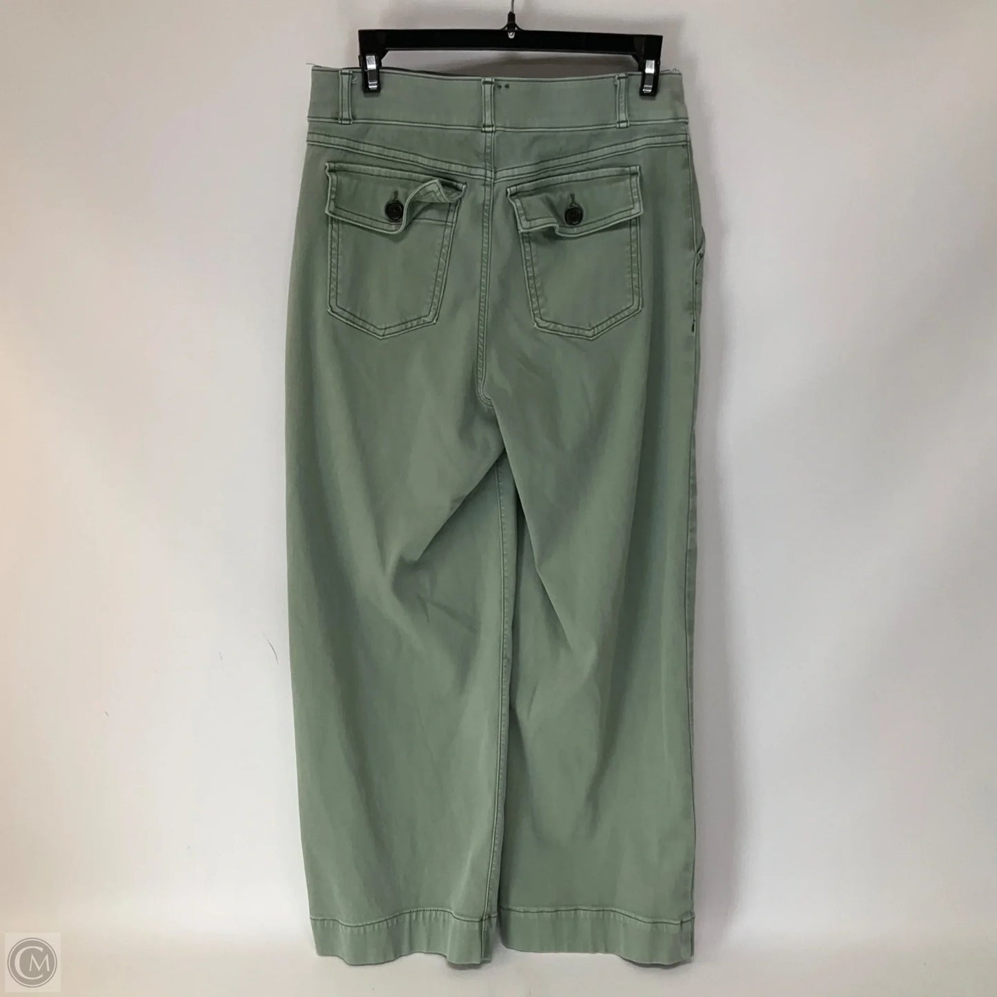 Pants Wide Leg By Spanx In Green, Size: M