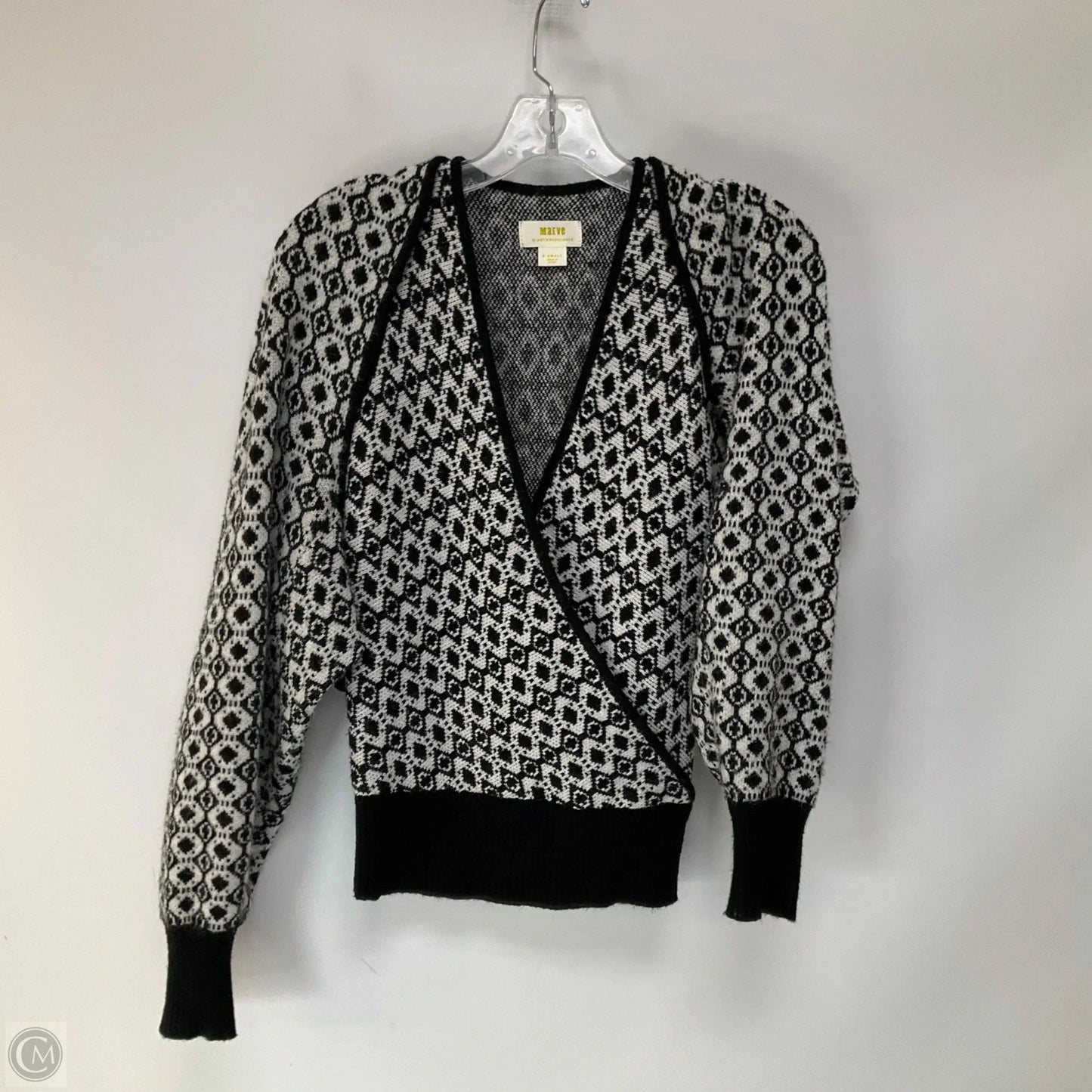 Sweater 2pc By Maeve In Black & White, Size: Xs