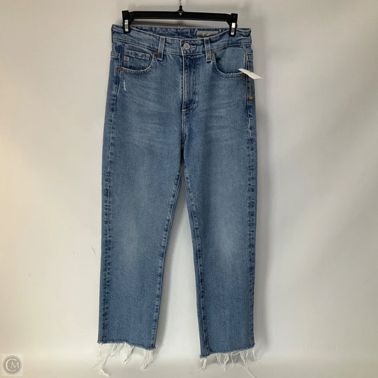 Jeans Straight By Ag Jeans In Blue Denim, Size: 2