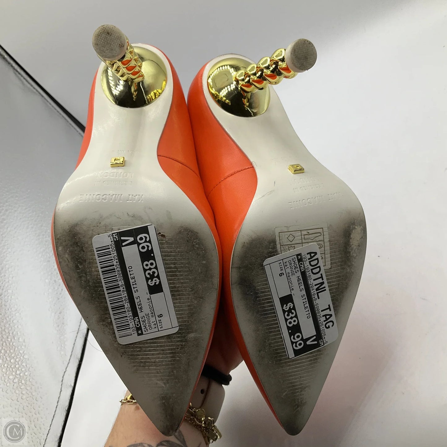 Shoes Heels Stiletto By Cma In Orange, Size: 6