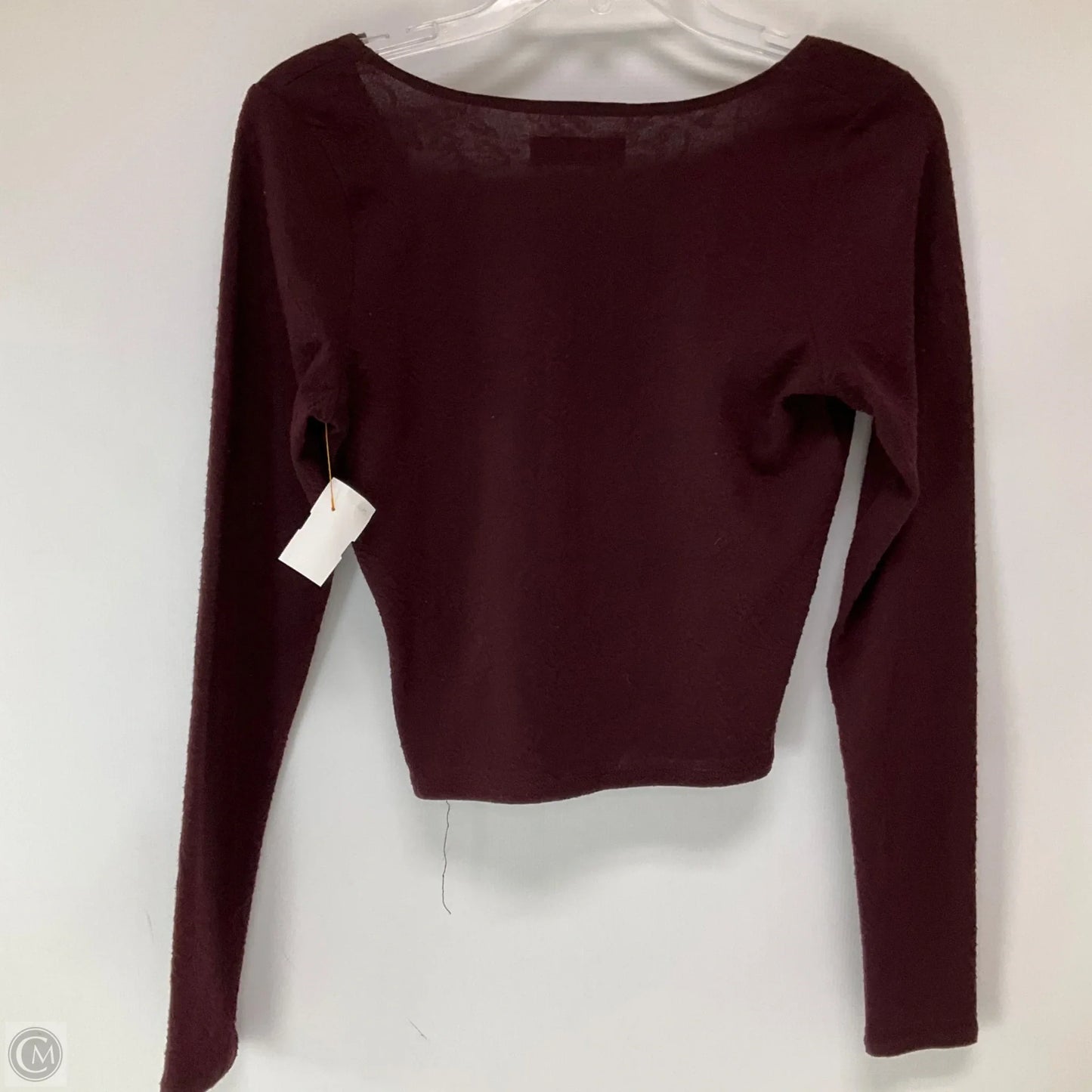 Top Long Sleeve By Abercrombie And Fitch In Purple, Size: M