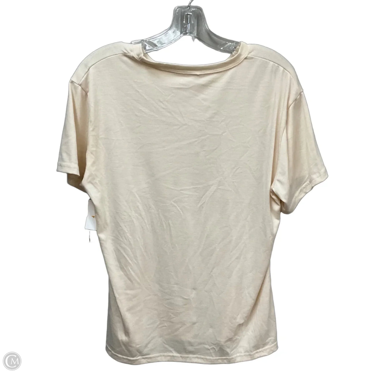 Top Short Sleeve By Cmf In Cream, Size: M