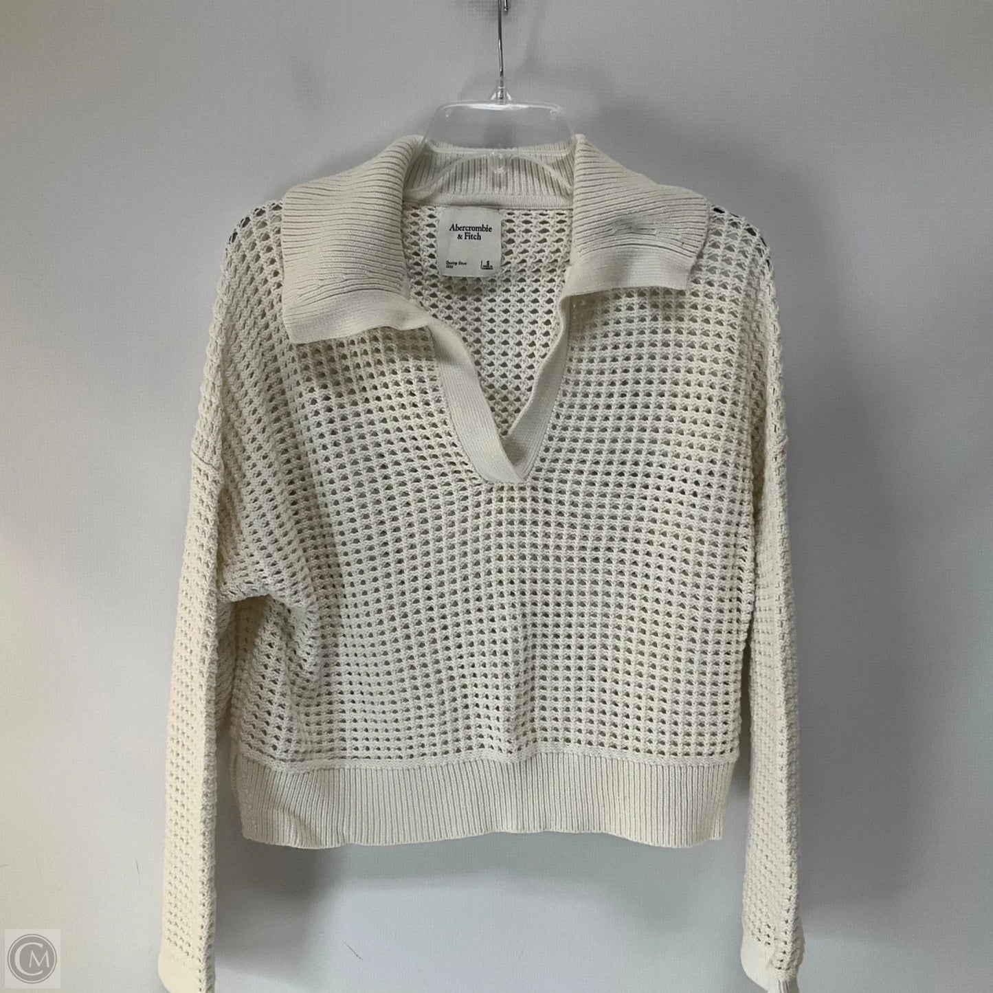 Sweater By Abercrombie And Fitch In White, Size: S