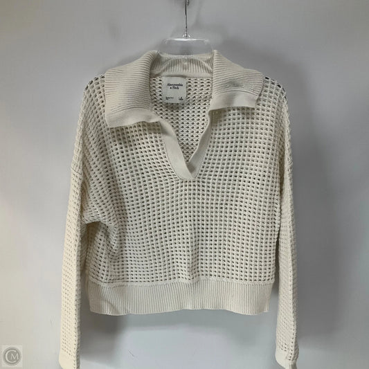 Sweater By Abercrombie And Fitch In White, Size: S