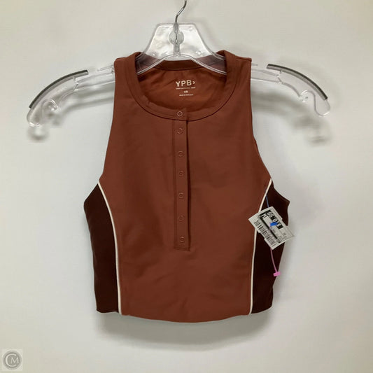 Athletic Tank Top By Ypb In Brown, Size: Xs