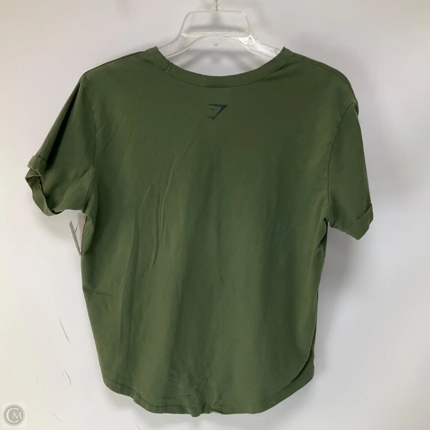 Athletic Top Short Sleeve By Gym Shark In Green, Size: S