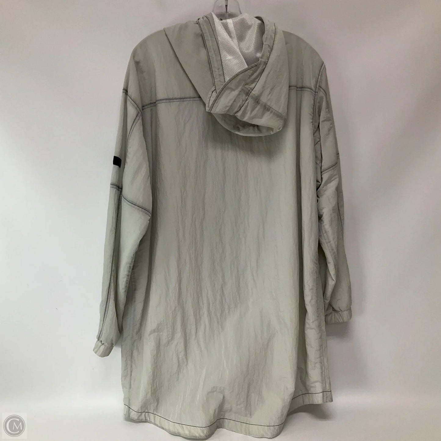 Jacket Windbreaker By Urban Outfitters In Grey, Size: S