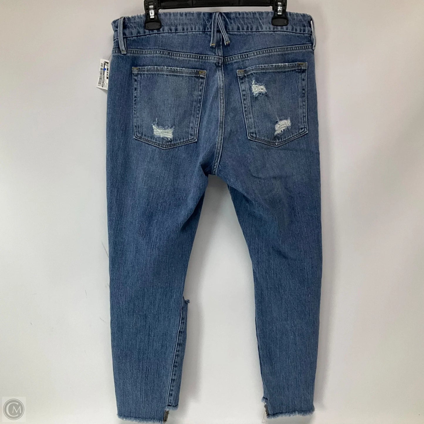 Jeans Straight By Good American In Blue Denim, Size: 10