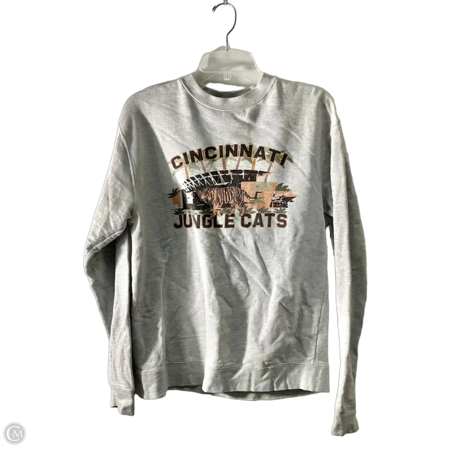 Sweatshirt Crewneck By Cmf In Grey, Size: M