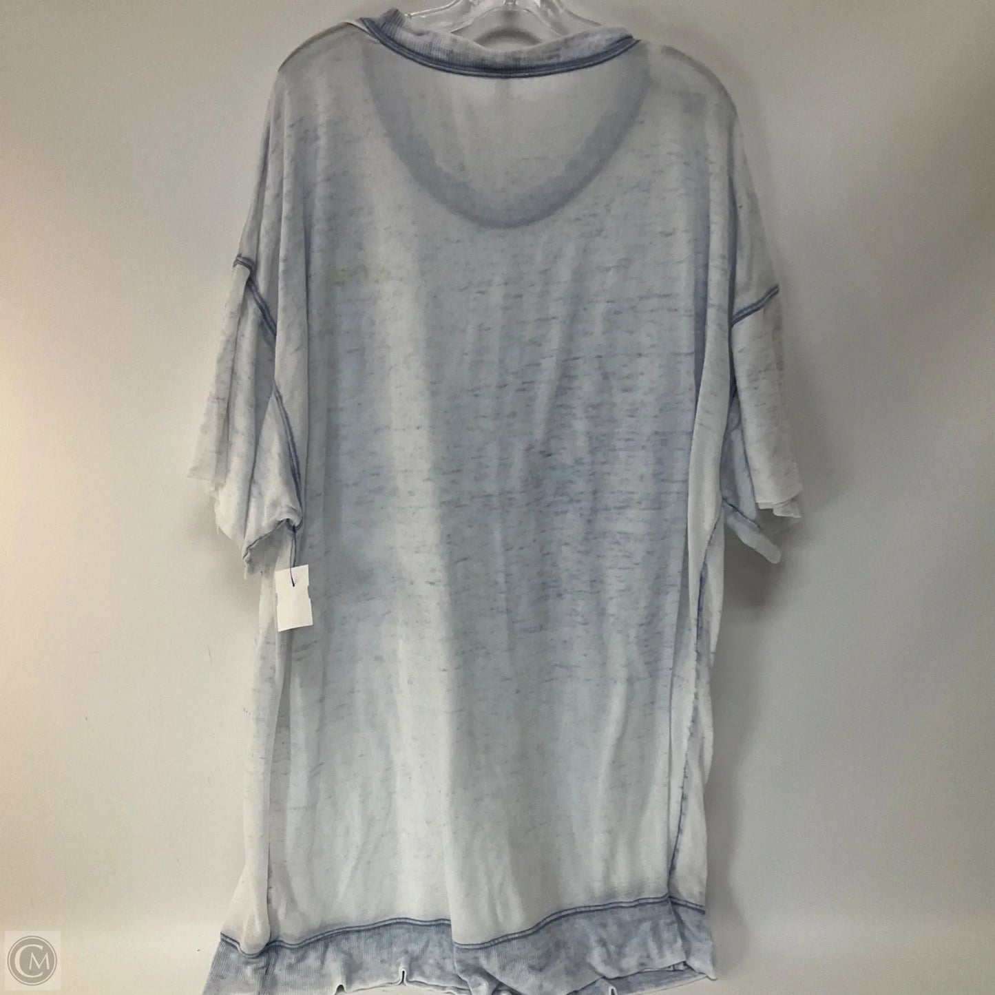 Tunic Short Sleeve By Free People In Blue, Size: M