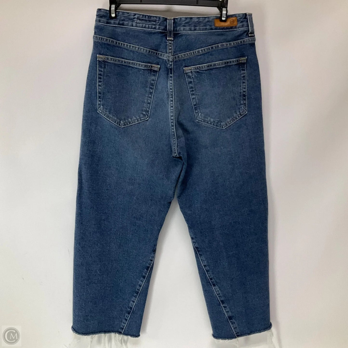 Jeans Cropped By Adriano Goldschmied In Blue Denim, Size: 14