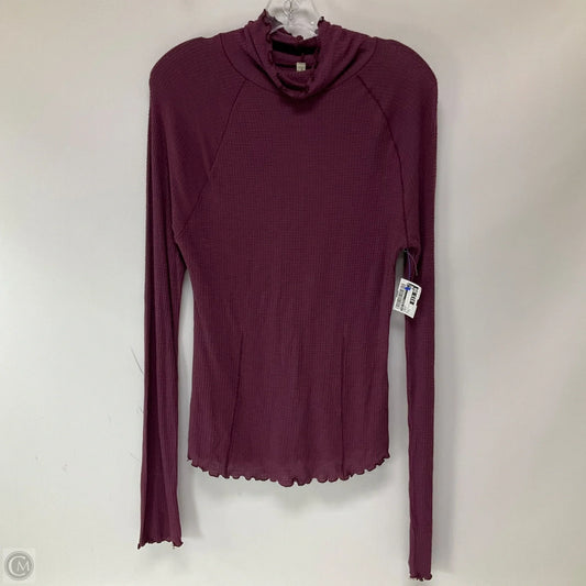 Top Long Sleeve By Free People In Purple, Size: L
