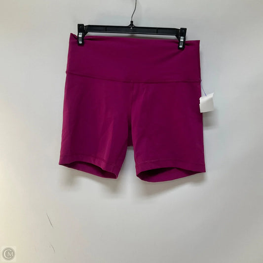 Athletic Shorts By Lululemon In Pink, Size: 10