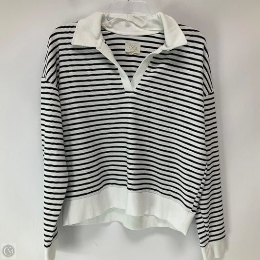 Top Long Sleeve By Thread And Supply In Striped Pattern, Size: M