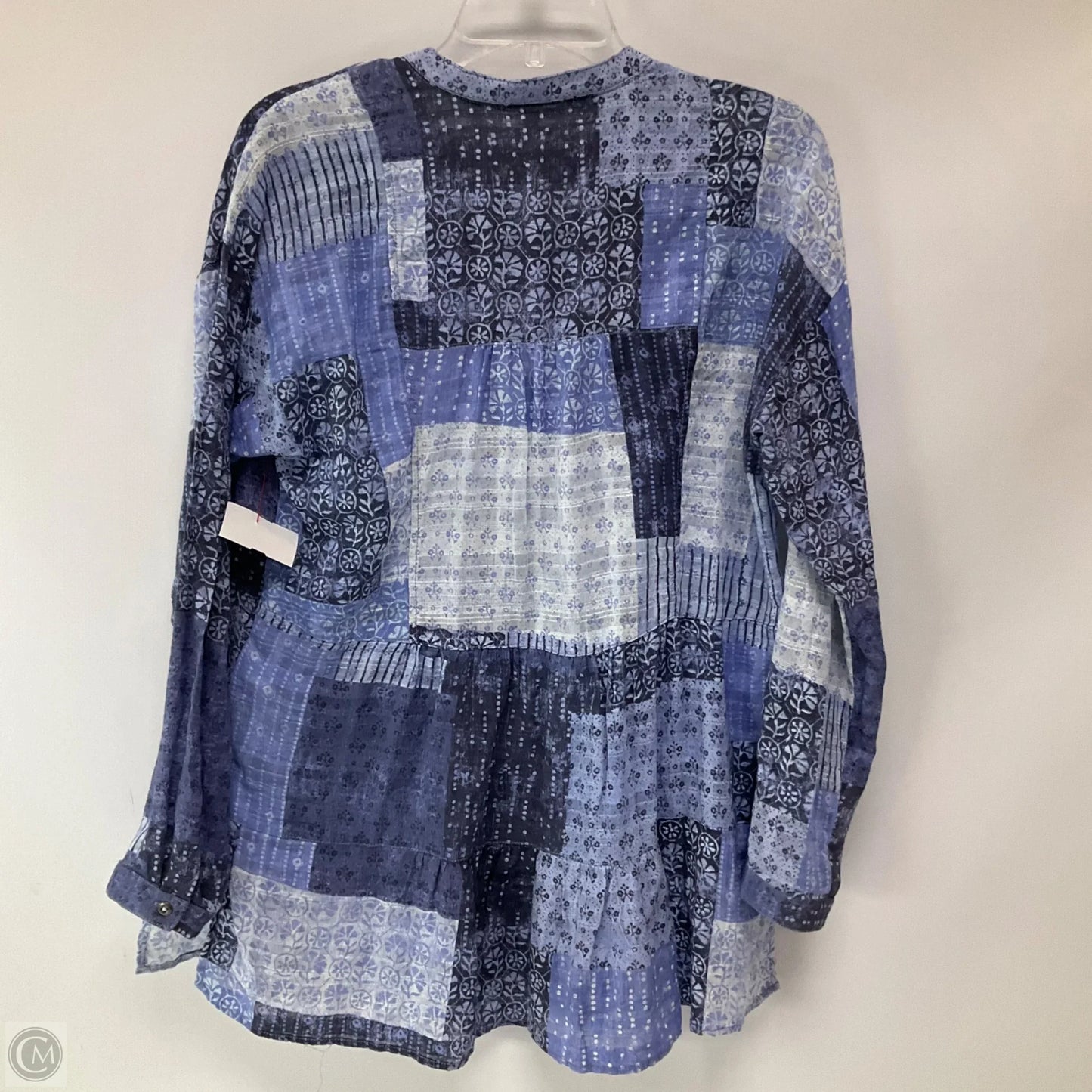 Top Long Sleeve By Pilcro In Blue, Size: S