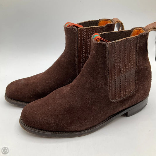 Boots Ankle Flats By Cma In Brown, Size: 7