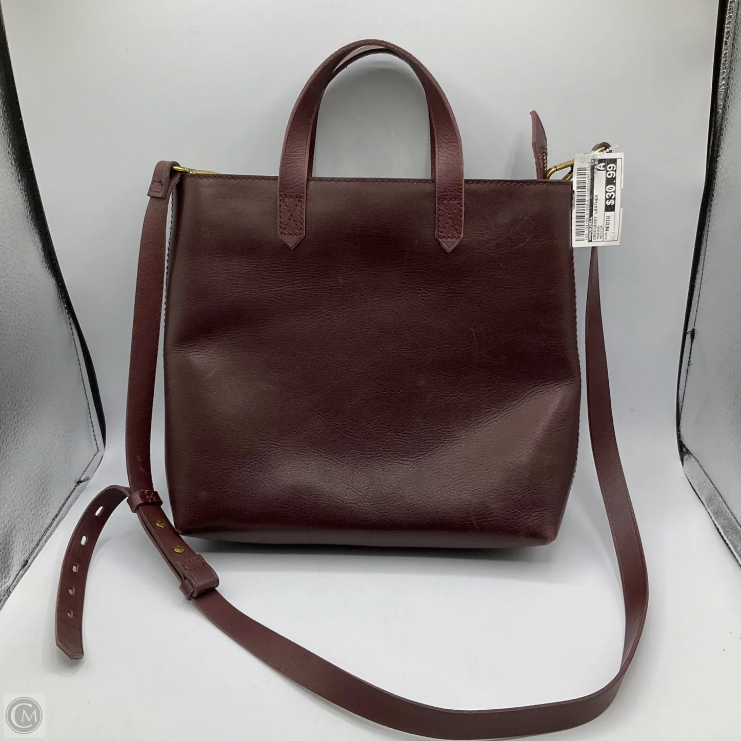 Crossbody Leather By Madewell, Size: Medium