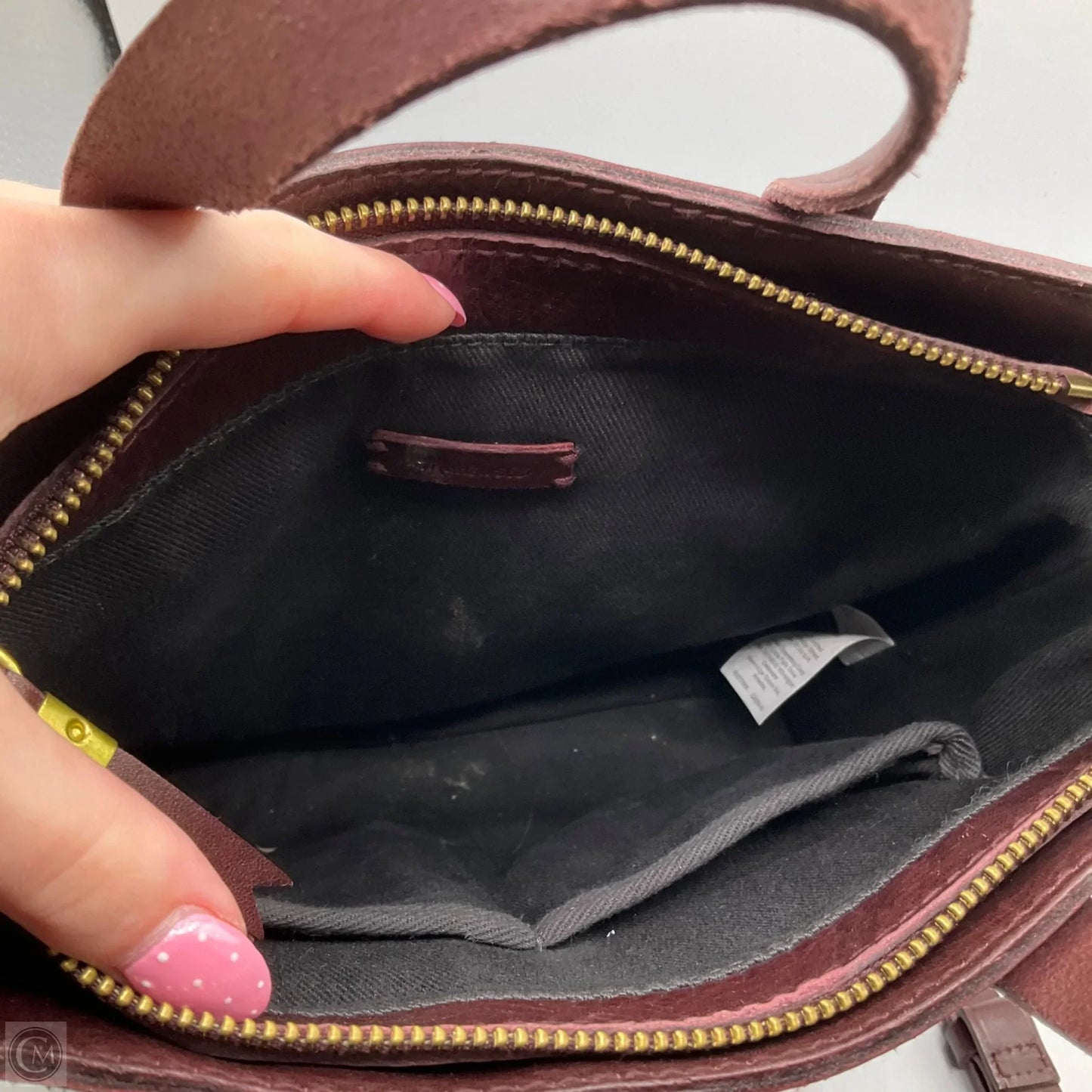 Crossbody Leather By Madewell, Size: Medium