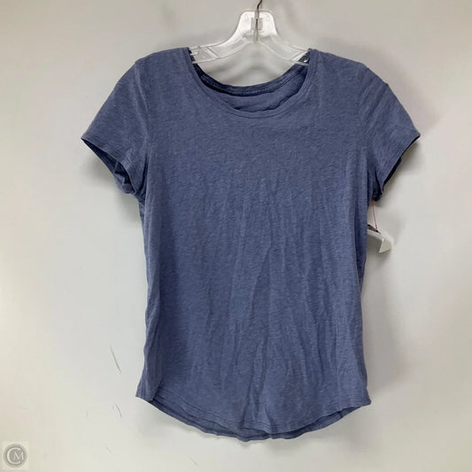 Athletic Top Short Sleeve By Lululemon In Blue, Size: M