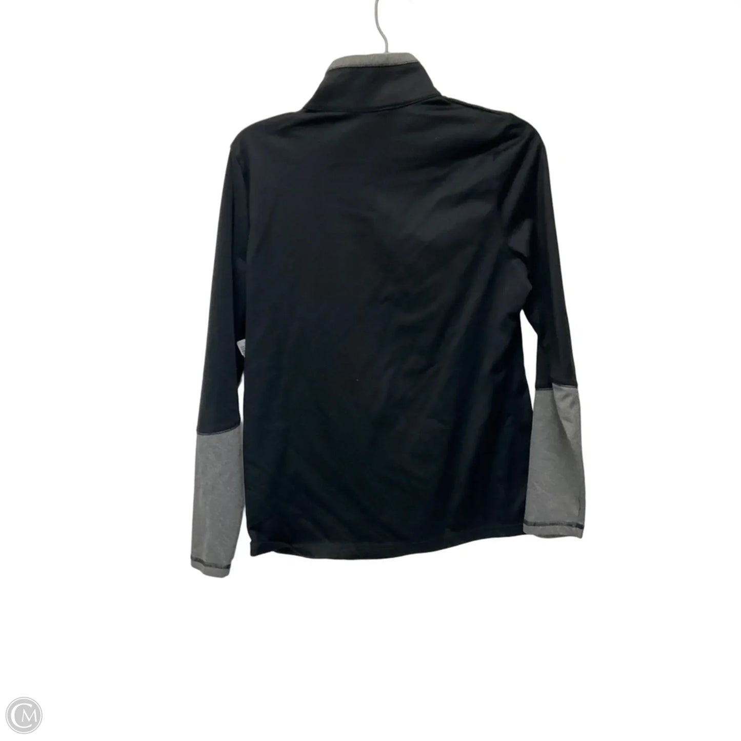Athletic Top Long Sleeve Collar By The North Face In Black, Size: L