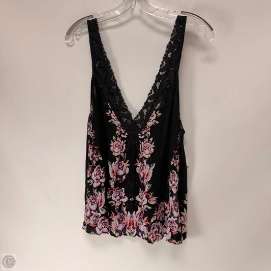 Top Sleeveless By Free People In Floral Print, Size: M