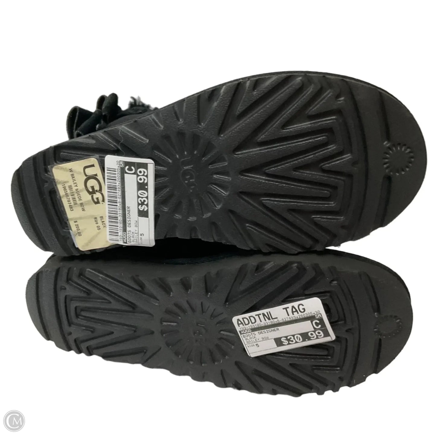Boots Designer By Ugg In Black, Size: 5