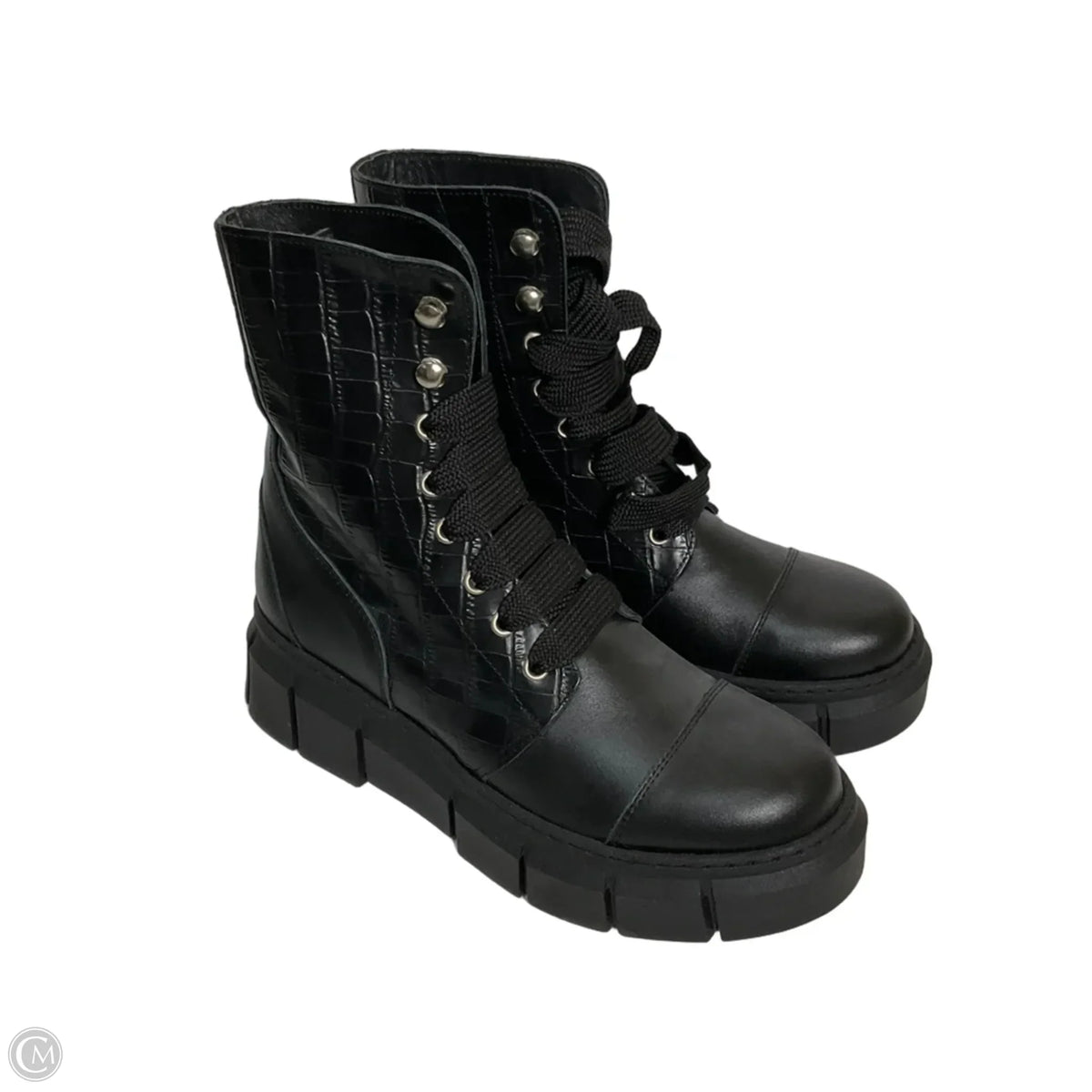 Boots Ankle Heels By Cma In Black, Size: 7.5