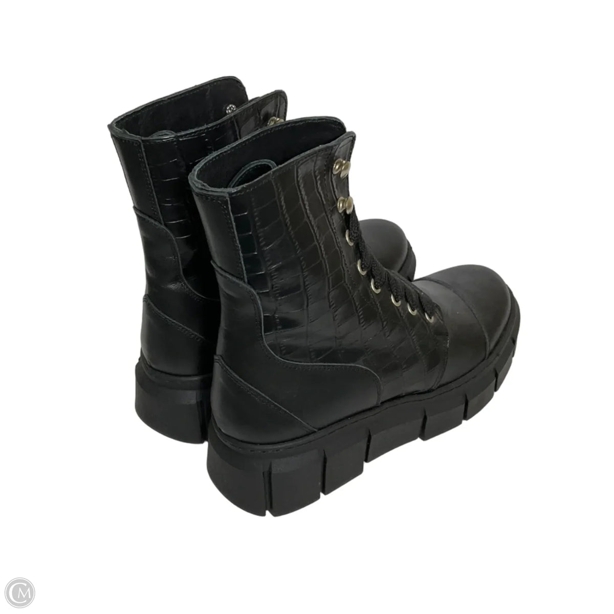 Boots Ankle Heels By Cma In Black, Size: 7.5