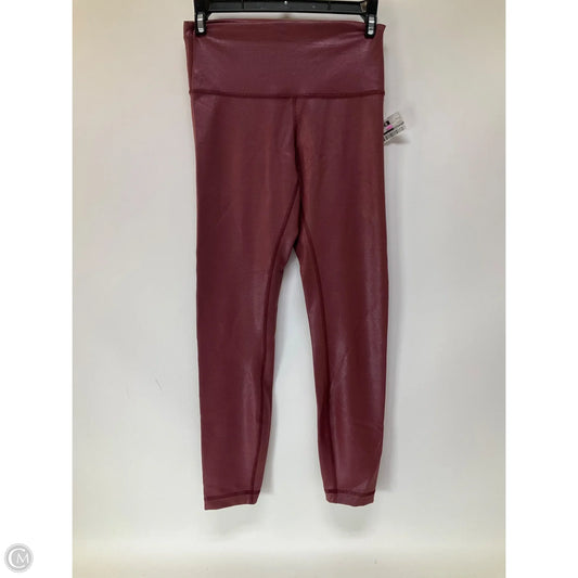 Athletic Leggings By Lululemon In Maroon, Size: 6