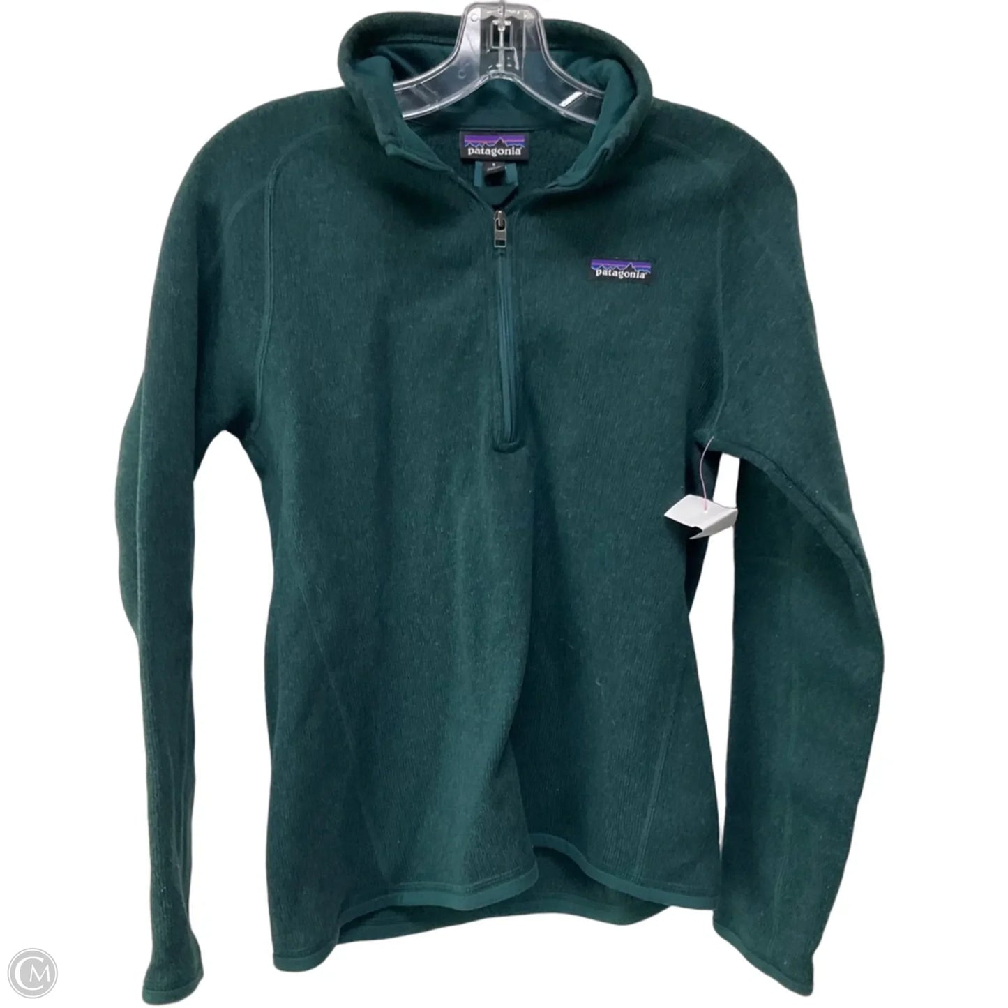 Sweatshirt Collar By Patagonia In Green, Size: S