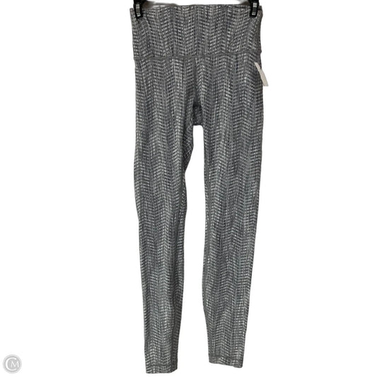 Athletic Leggings By Lululemon In Grey & White, Size: 4
