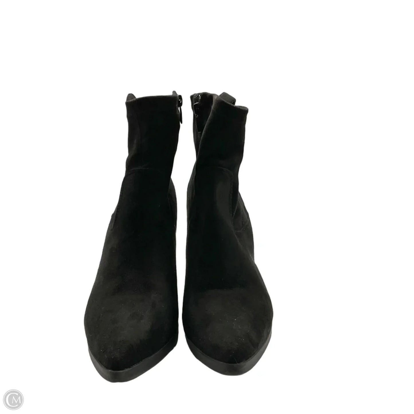 Boots Ankle Heels By Top Moda In Black, Size: 10