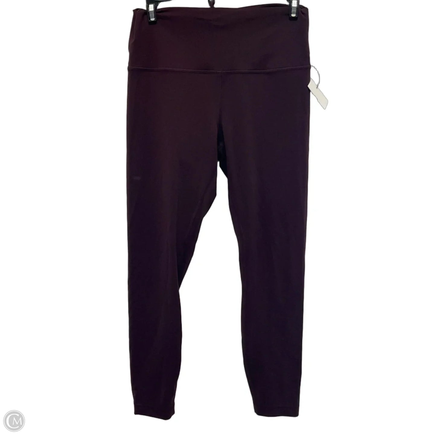 Athletic Leggings By Lululemon In Maroon, Size: 10