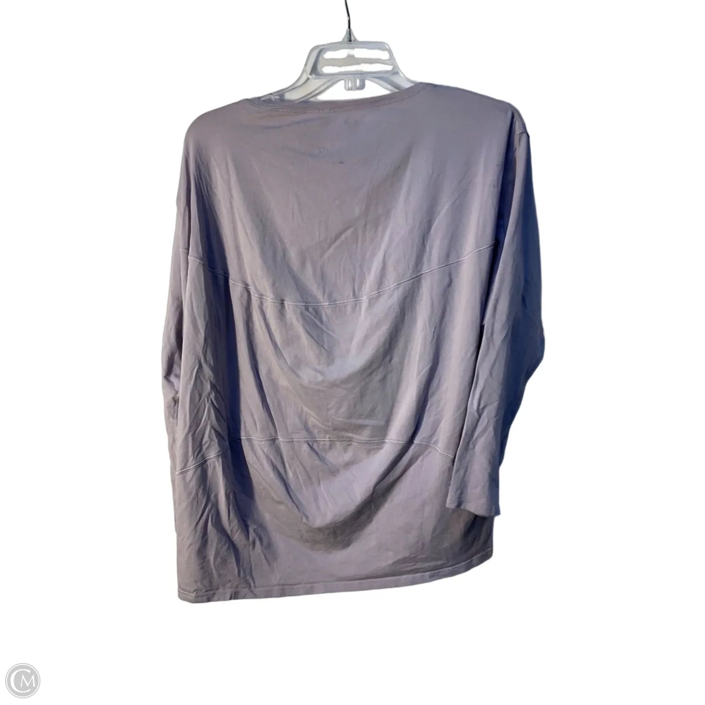 Athletic Top Long Sleeve Crewneck By Lululemon In Purple, Size: 12