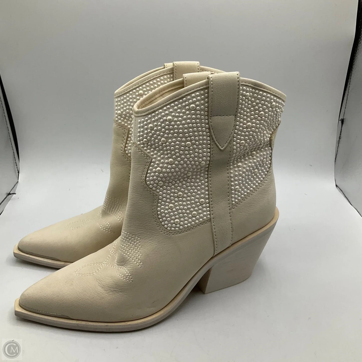 Boots Western By Dolce Vita In Cream, Size: 8