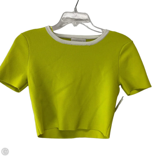 Top Short Sleeve By House Of Harlow In White & Yellow, Size: M